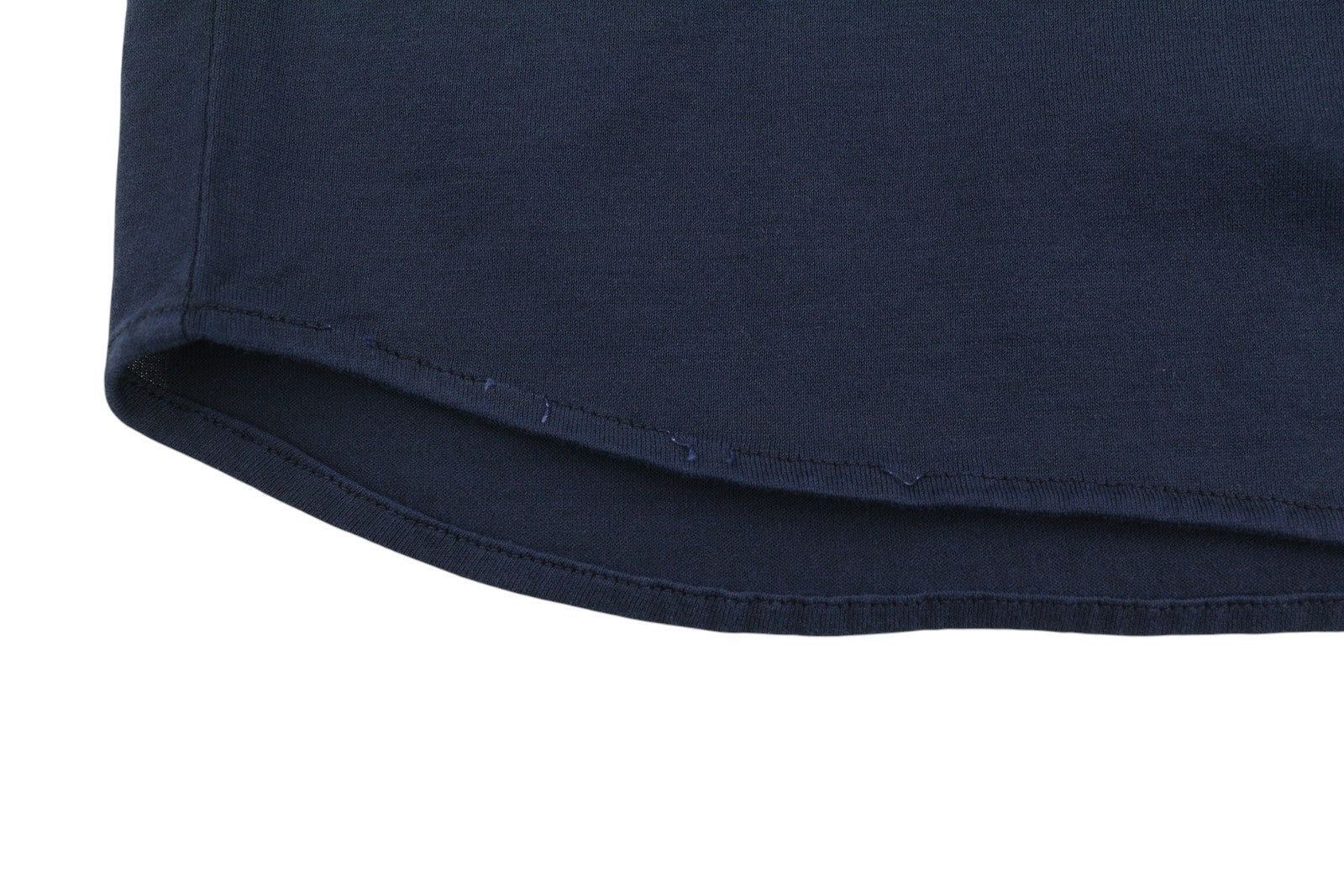 FILIPPO DE LAURENTIIS Men Shirt IT48 S Dark Blue Cotton Tricot Cutaway Collar