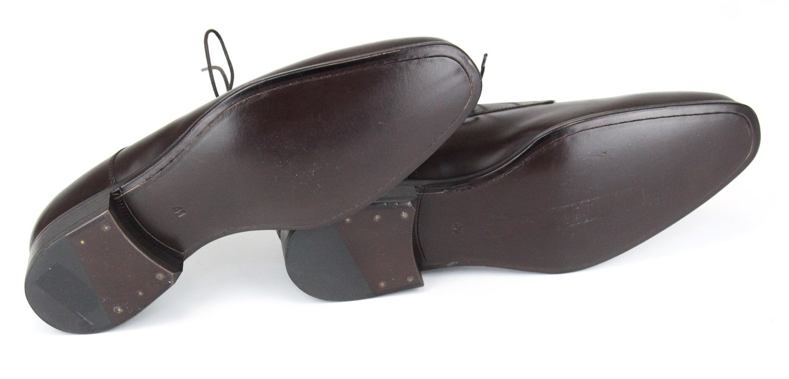SUITSUPPLY Men Casual Shoes EU41 Brown Leather Laced Low-Top Classic Formal