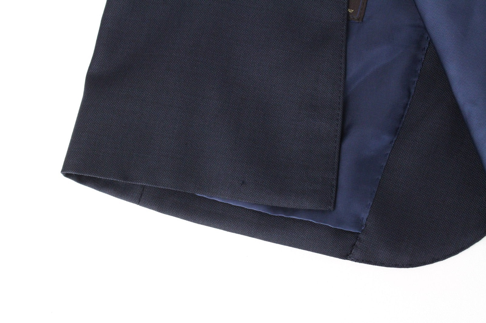 SUITSUPPLY Lazio Men Suit UK32 Navy Slim Cut Melange 3-Piece Perennial Wool