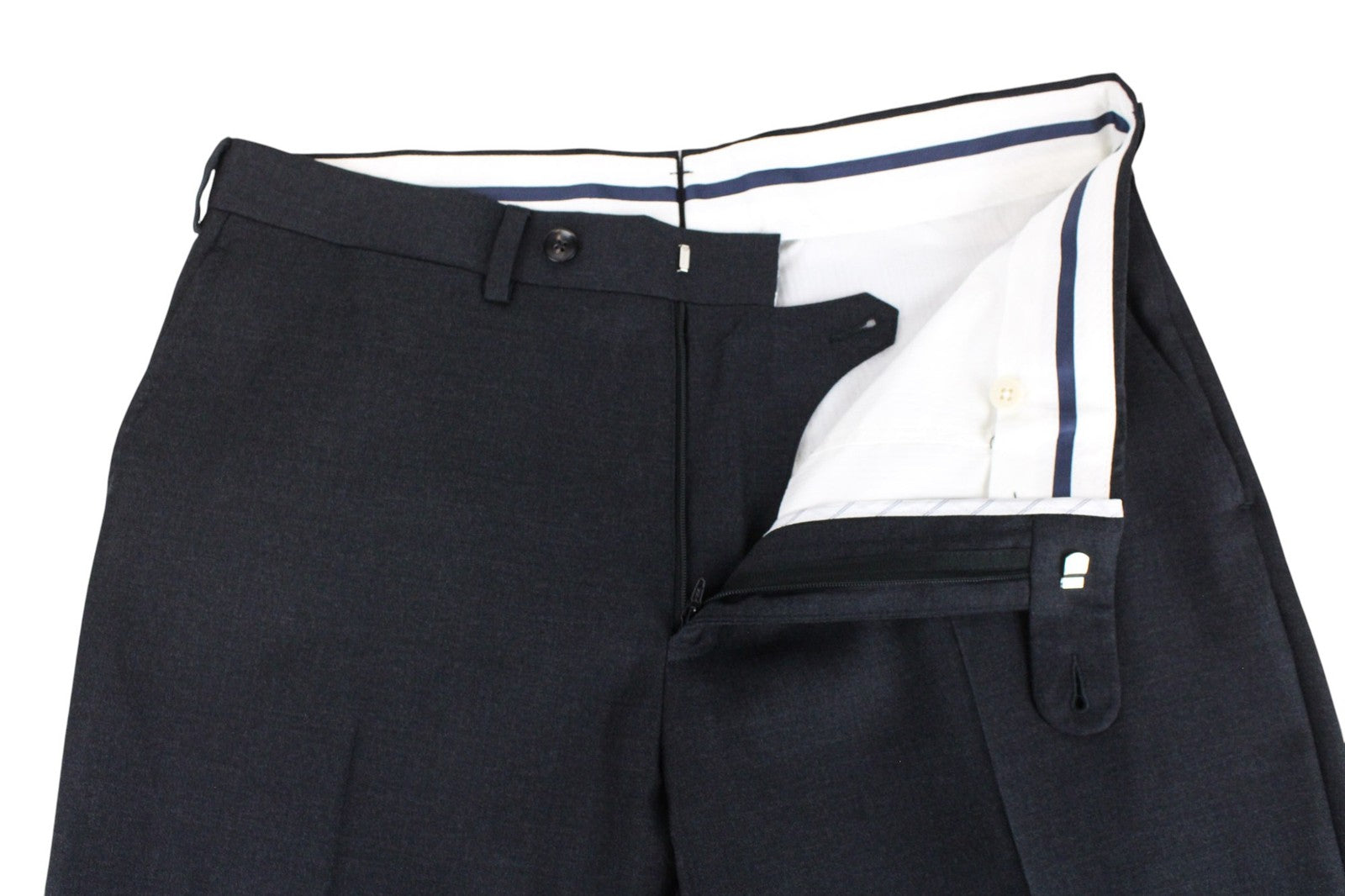 SUITSUPPLY La Spalla Men Suit UK38S Dark Grey Pure Wool Classic Lined 2 Piece