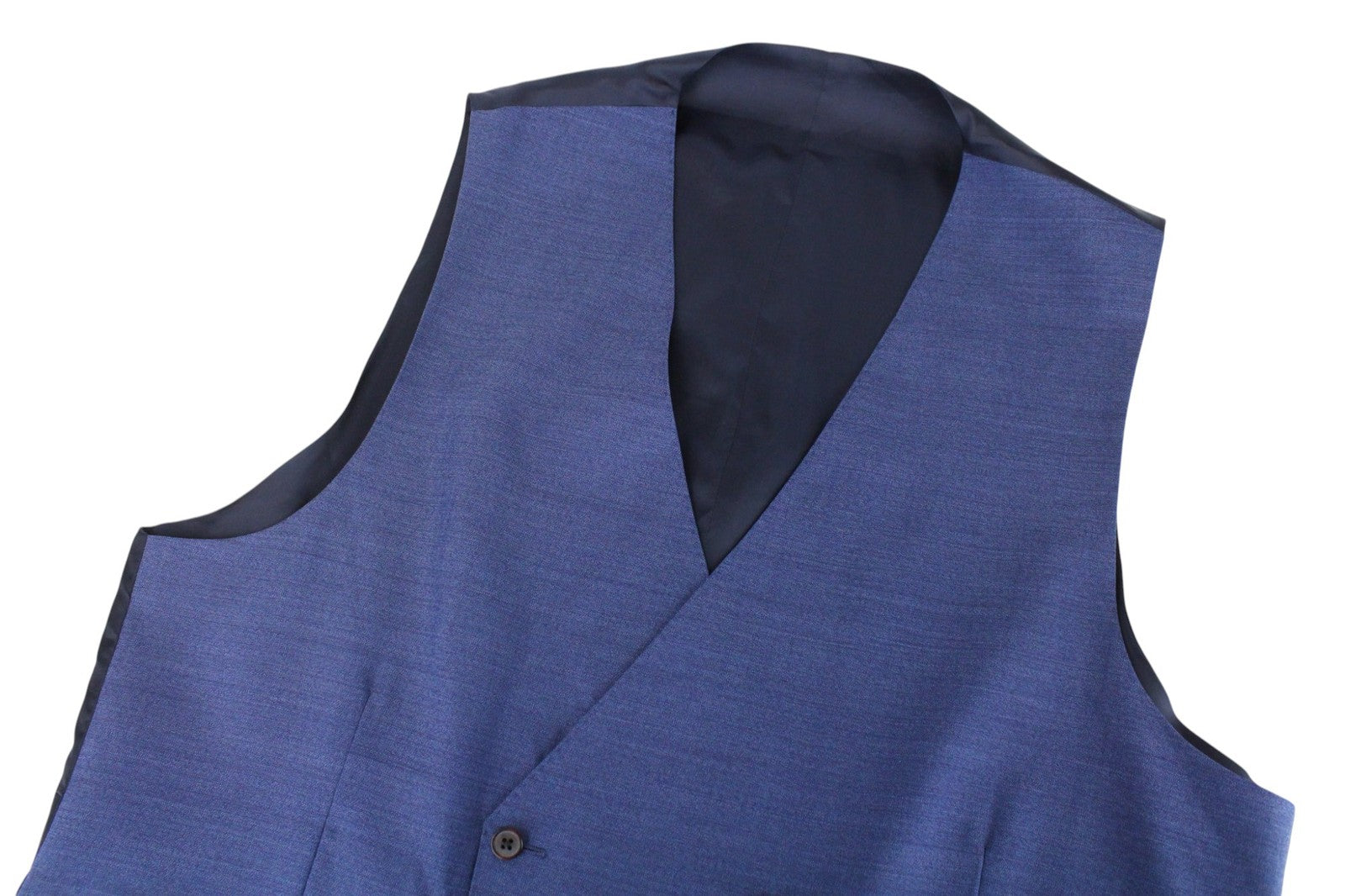 SUITSUPPLY La Spalla Men Suit UK48R Blue Single-Breasted Lined Pure Wool 3 Piece
