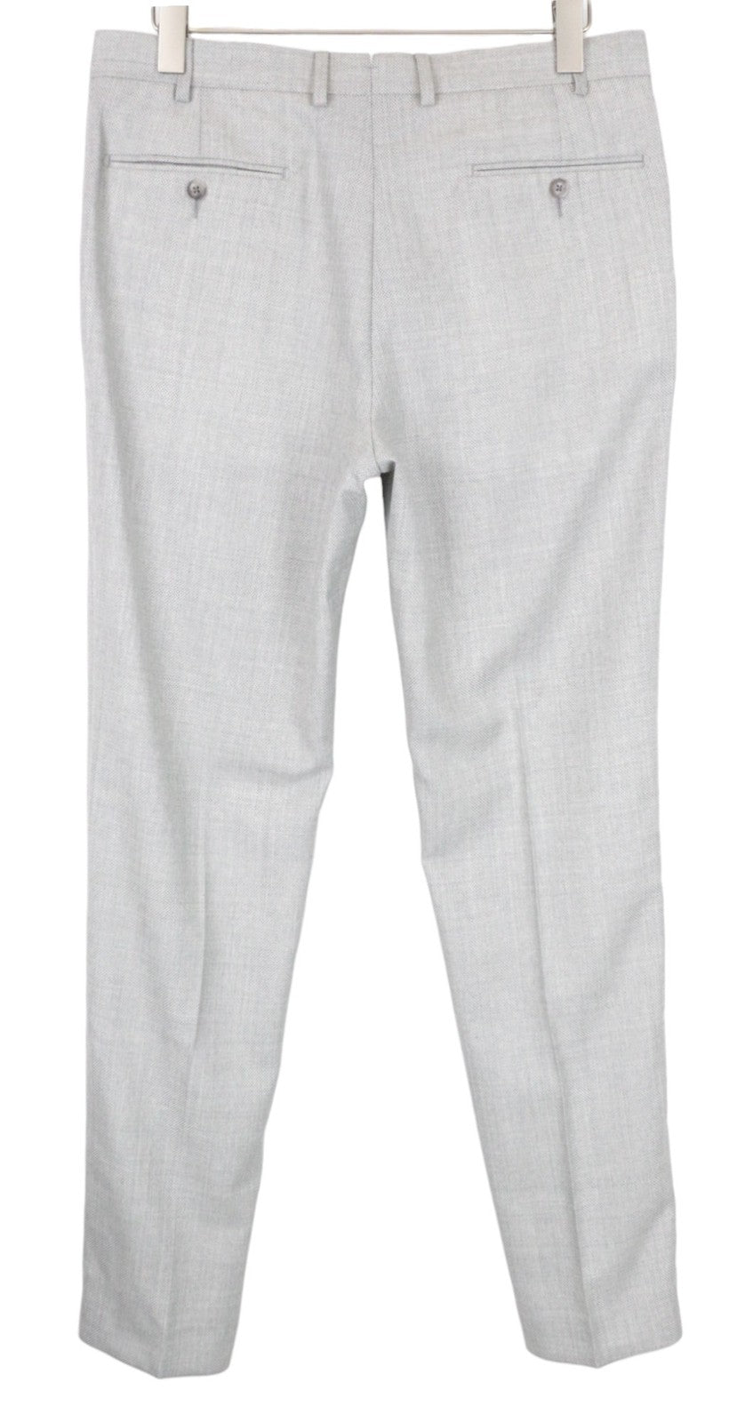 SUITSUPPLY La Spalla Men Suit UK40L Pure Wool Grey Single-Breasted 2 Piece