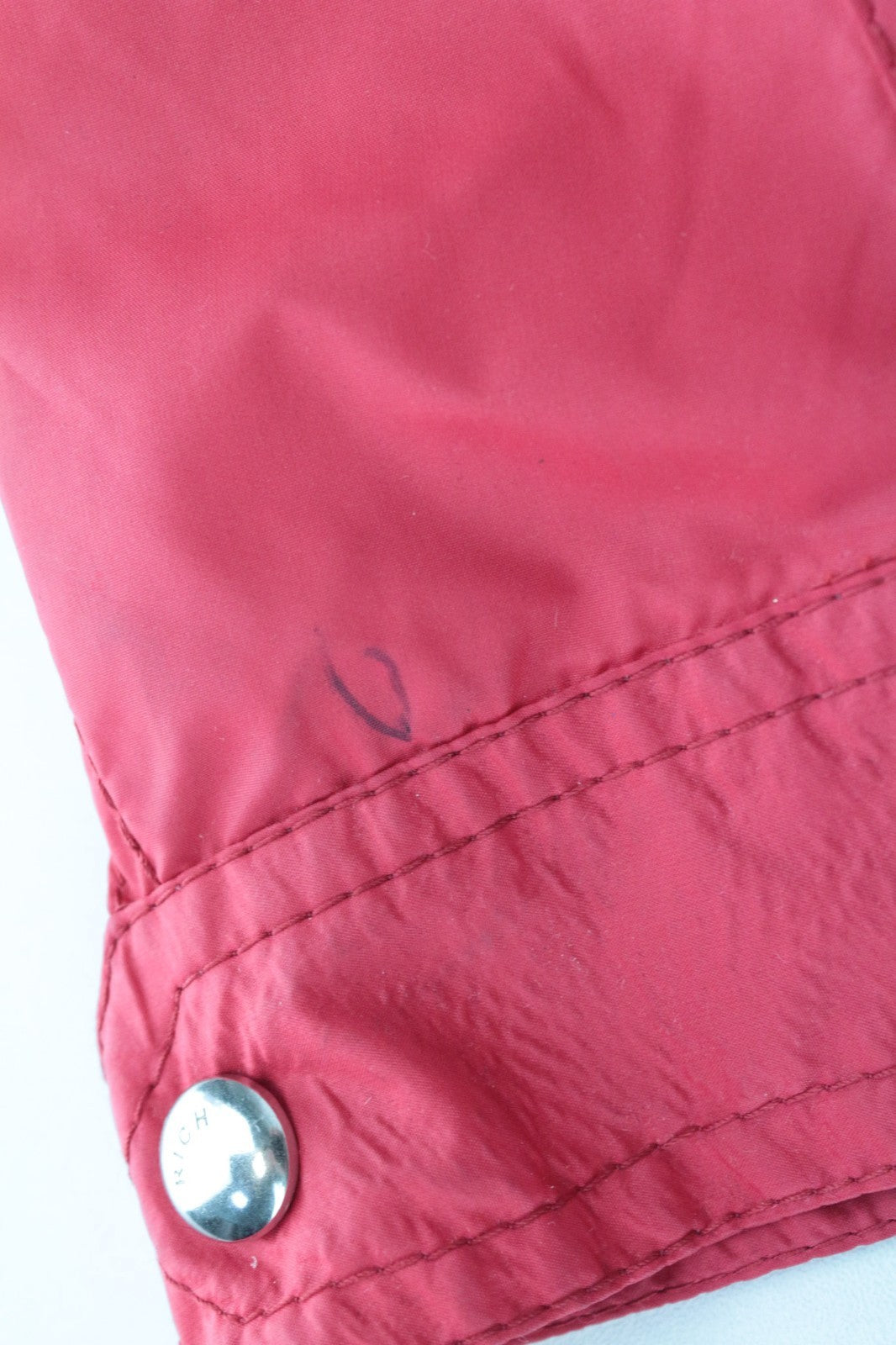 RICHMOND Men Jacket 48 Red Multi Pocket Lightweight Long Sleeved