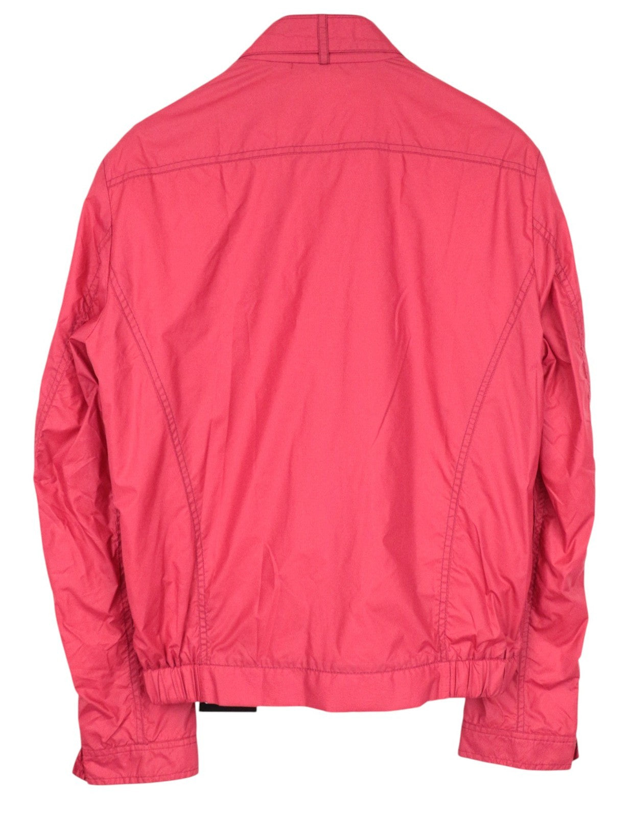 RICHMOND Men Jacket 48 Red Multi Pocket Lightweight Long Sleeved