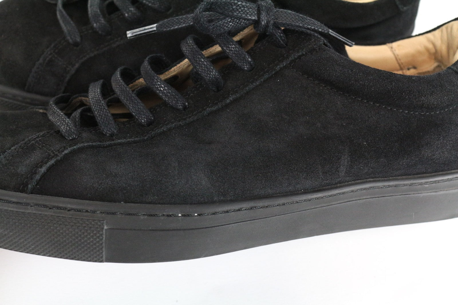 SUITSUPPLY Men Trainers EU41 Brown Leather Suede Low-Top Casual Laced Sneakers