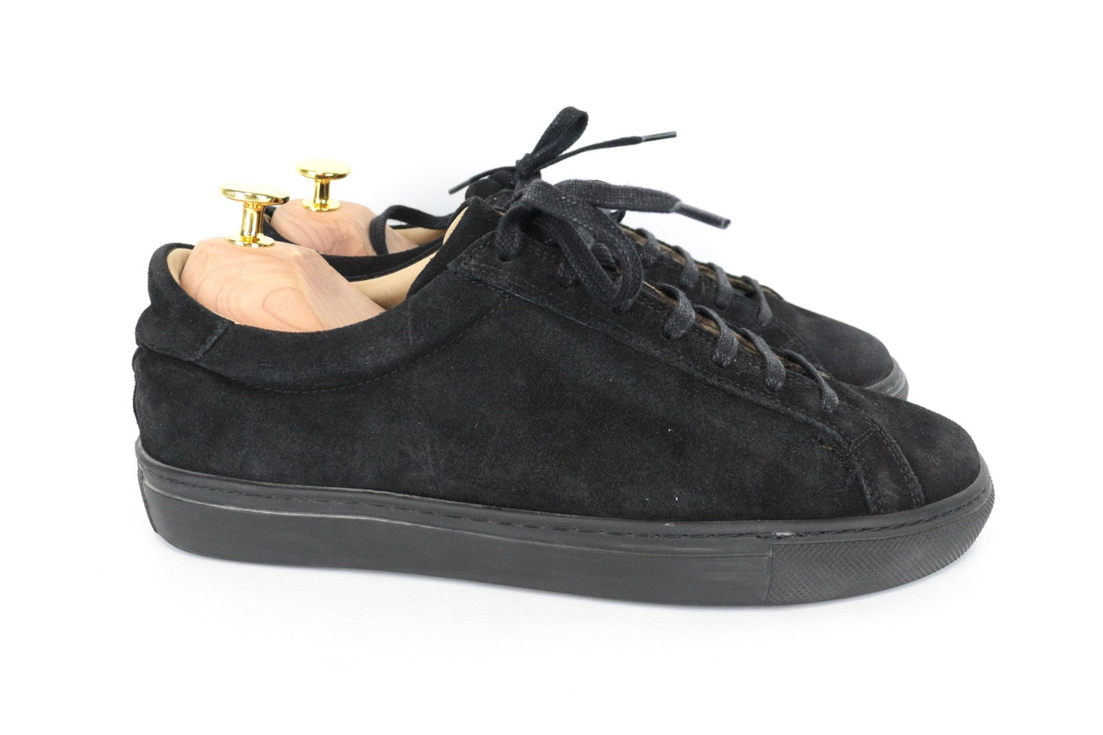 SUITSUPPLY Men Trainers EU41 Brown Leather Suede Low-Top Casual Laced Sneakers