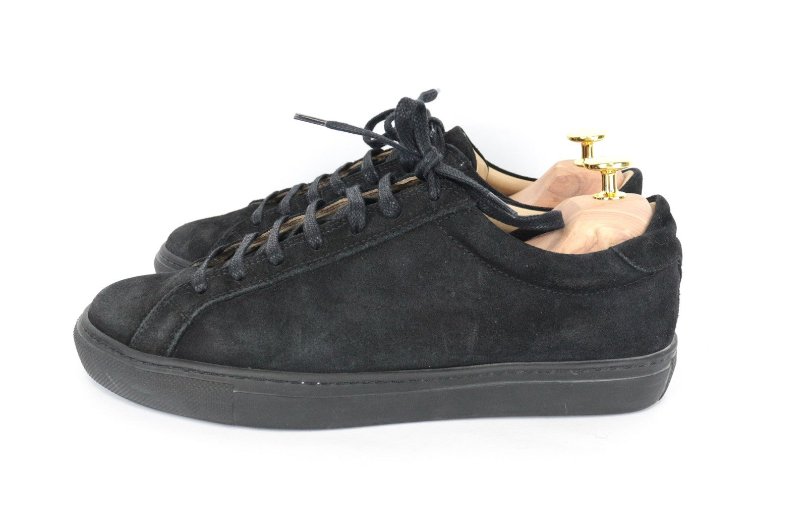 SUITSUPPLY Men Trainers EU41 Brown Leather Suede Low-Top Casual Laced Sneakers