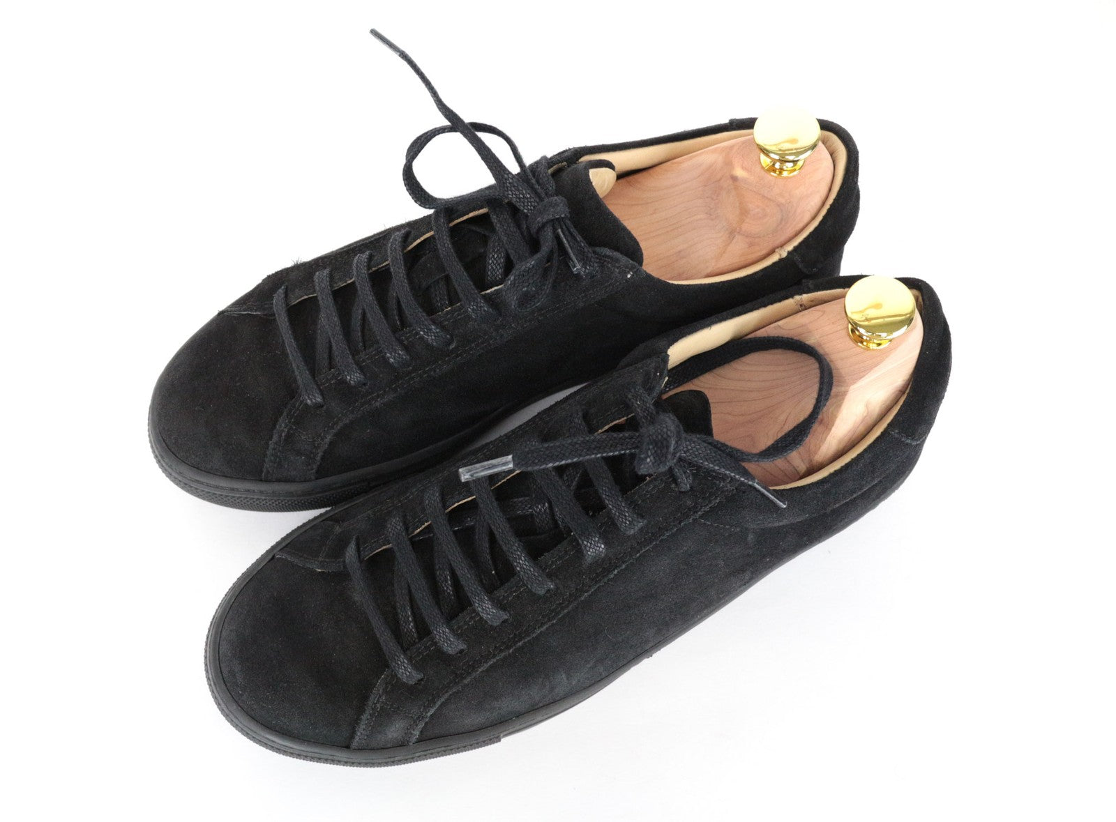SUITSUPPLY Men Trainers EU41 Brown Leather Suede Low-Top Casual Laced Sneakers