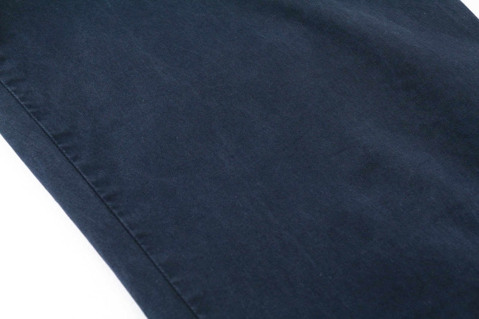 SUITSUPPLY Porto Novo Men Trousers UK32R Navy Flat-Front Stretch Chino Slim