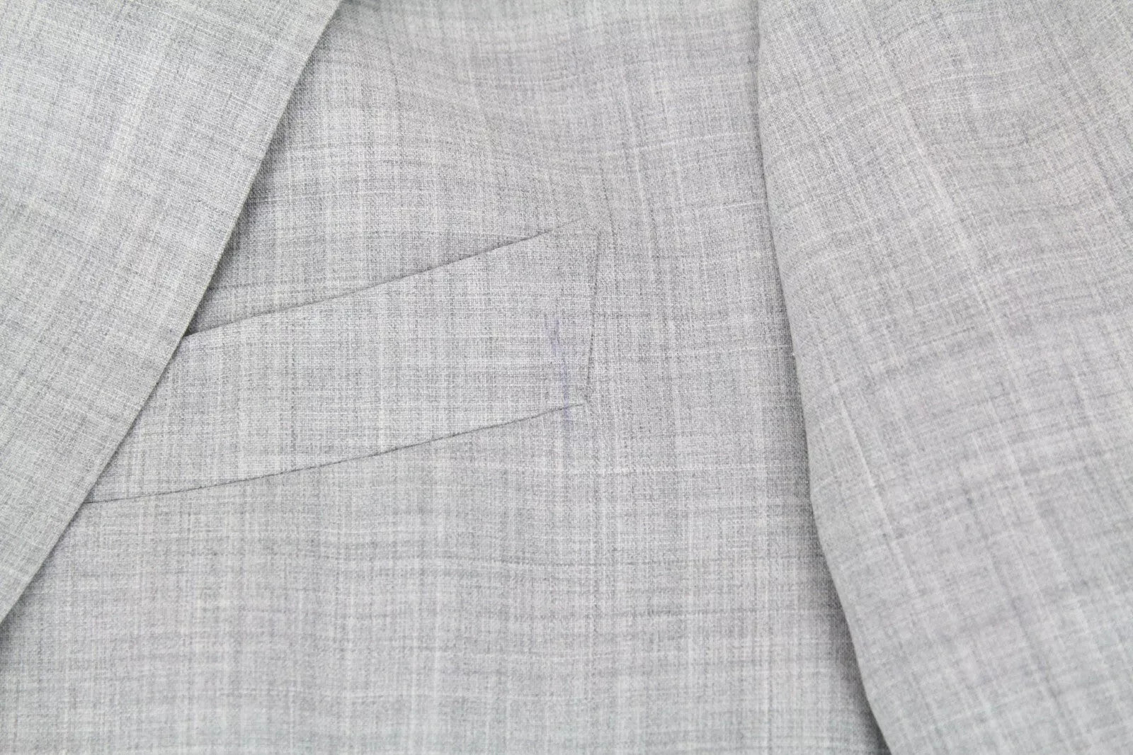 SUITSUPPLY Havana Patch Men Suit UK38R Grey Pure Wool Super 120's Slim 2 Piece