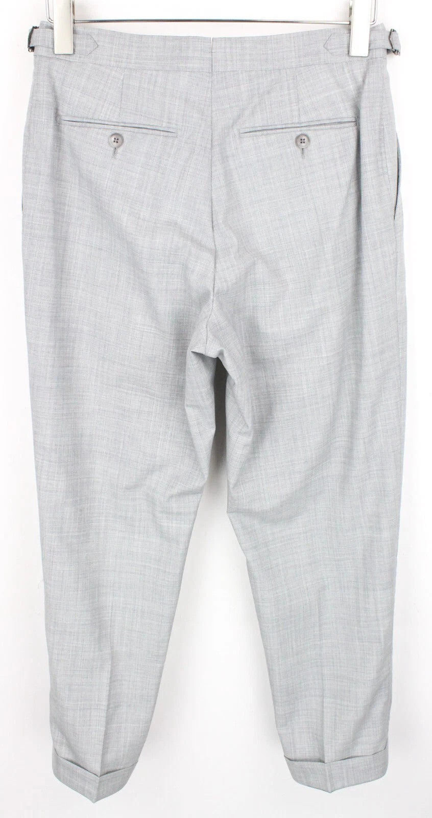 SUITSUPPLY Havana Patch Men Suit UK38R Grey Pure Wool Super 120's Slim 2 Piece