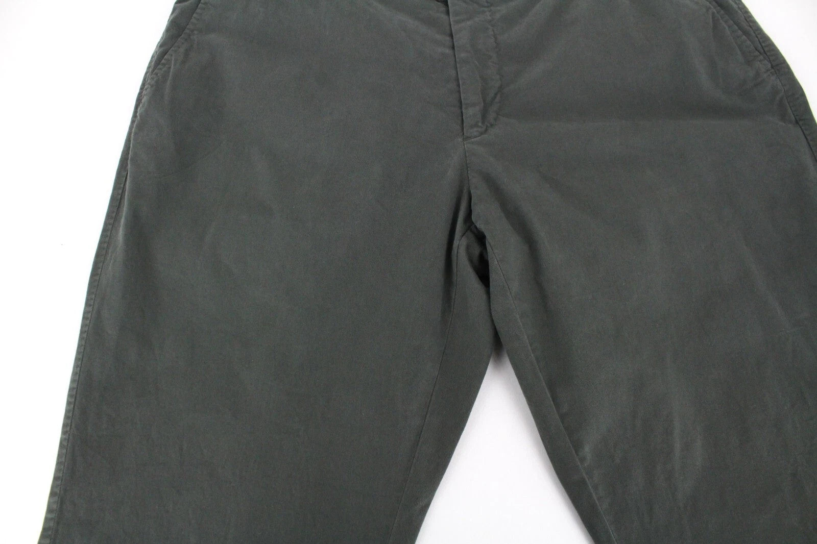 SUITSUPPLY Porto Novo Men Trousers UK38R Green Cotton Stretch Pleat Front Chino