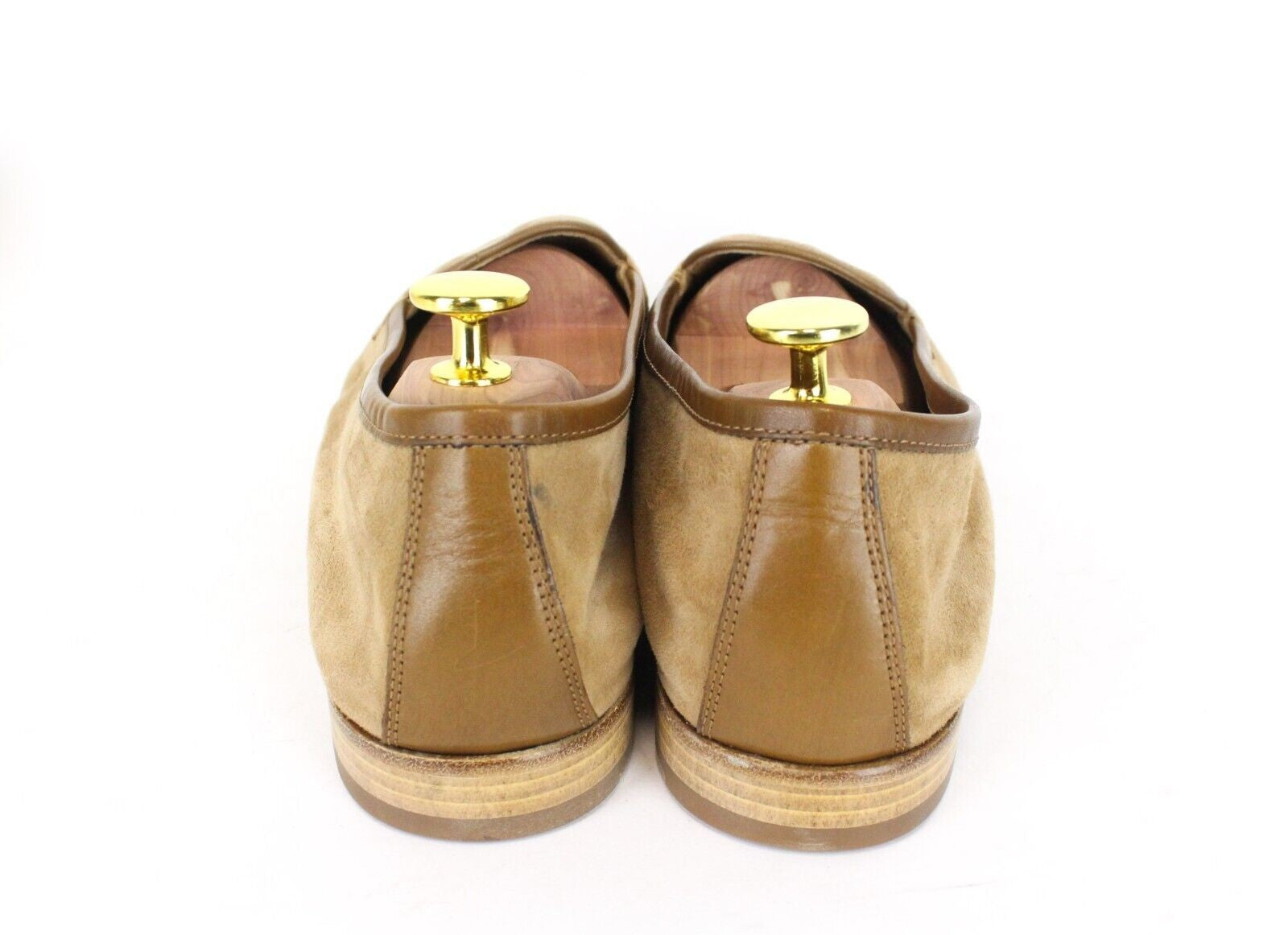 SUITSUPPLY Men Casual Shoes EU43 Brown Leather Suede Slip On Classic Loafers