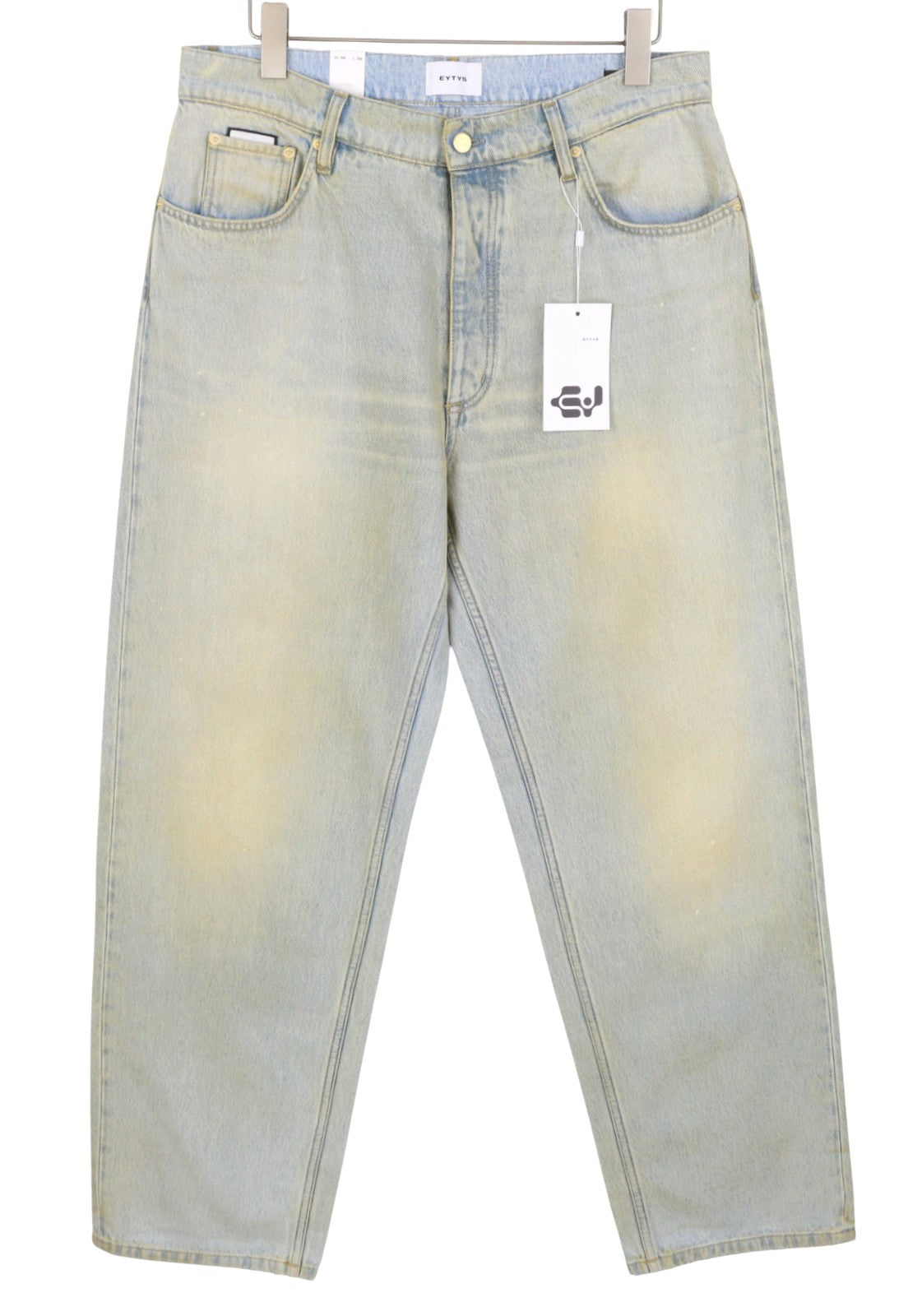 EYTYS Benz Bronze Baggy Fit Men Jeans W34/L34 Blue Aged Look Unisex RRP370