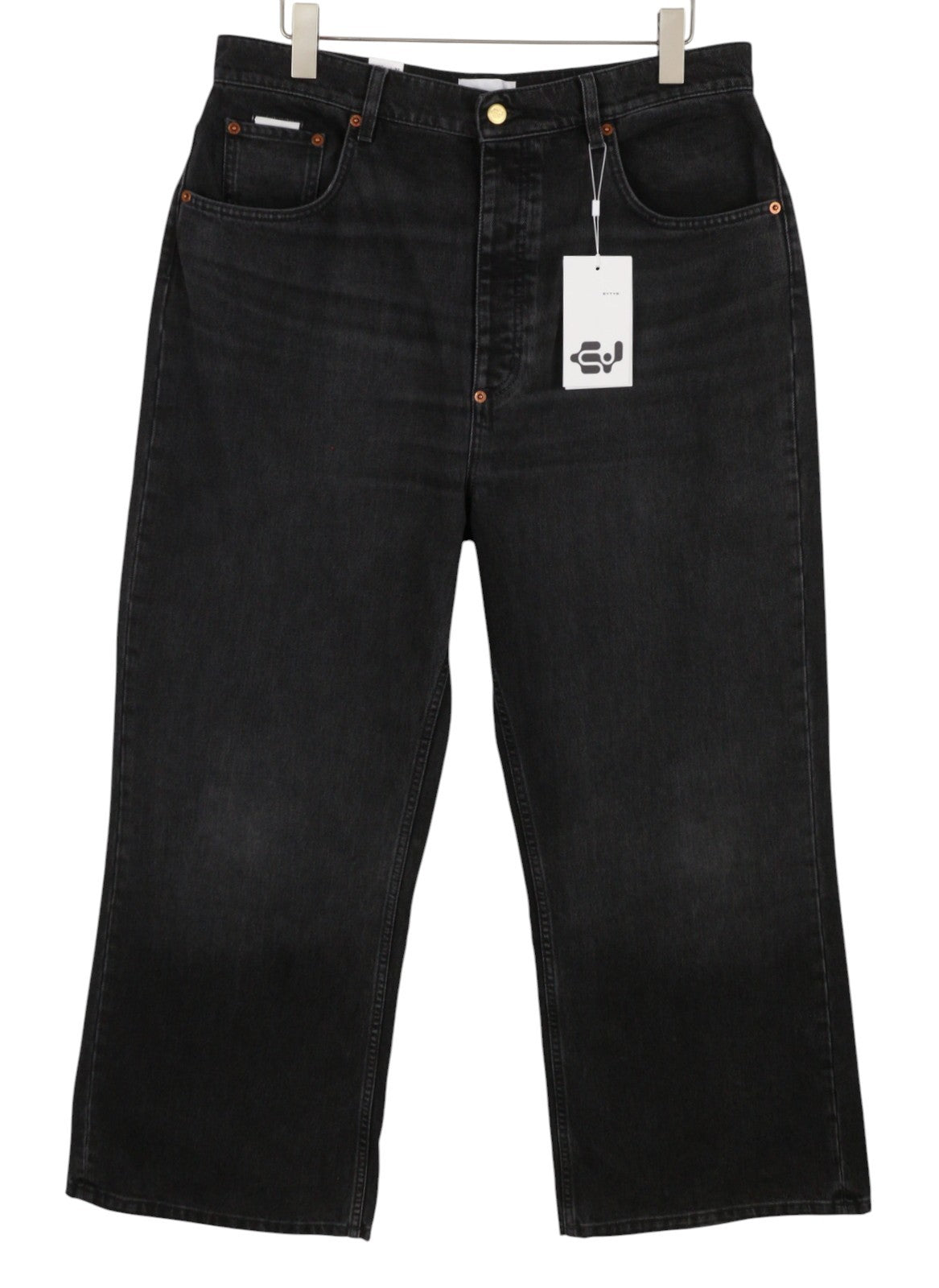 EYTYS Echo Sulphur Ultra Baggy Fit Men Jeans W32/L32 Black Unisex RRP370
