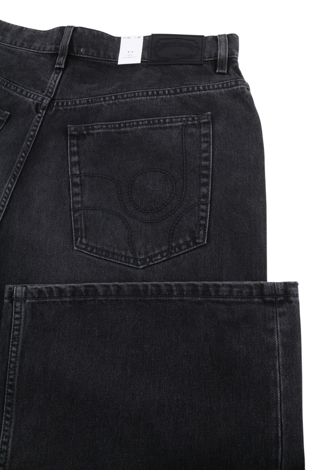 EYTYS Echo Sulphur Ultra Baggy Fit Men Jeans W32/L32 Black Unisex RRP370