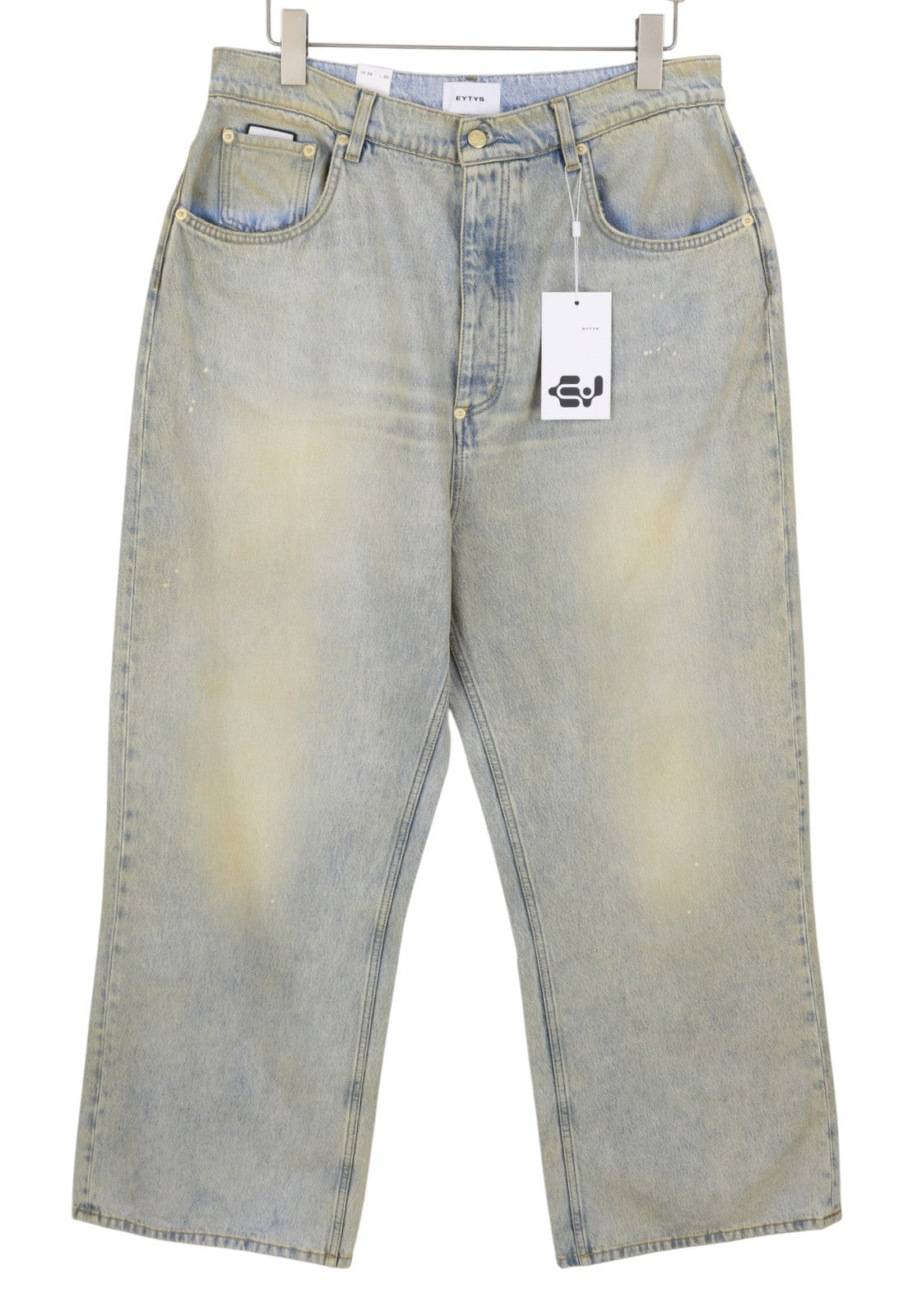 EYTYS Echo Bronze Unltra Baggy Fit Men Jeans W32/L32 Blue Aged Unisex RRP370