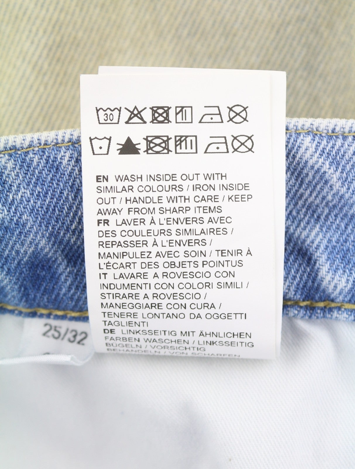 EYTYS Echo Bronze Unltra Baggy Fit Women Jeans W25/L32 Aged Look Unisex RRP370