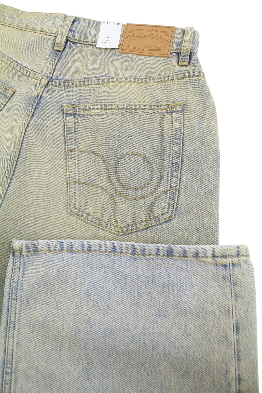 EYTYS Echo Bronze Unltra Baggy Fit Women Jeans W27/L32 Aged Look Unisex RRP370