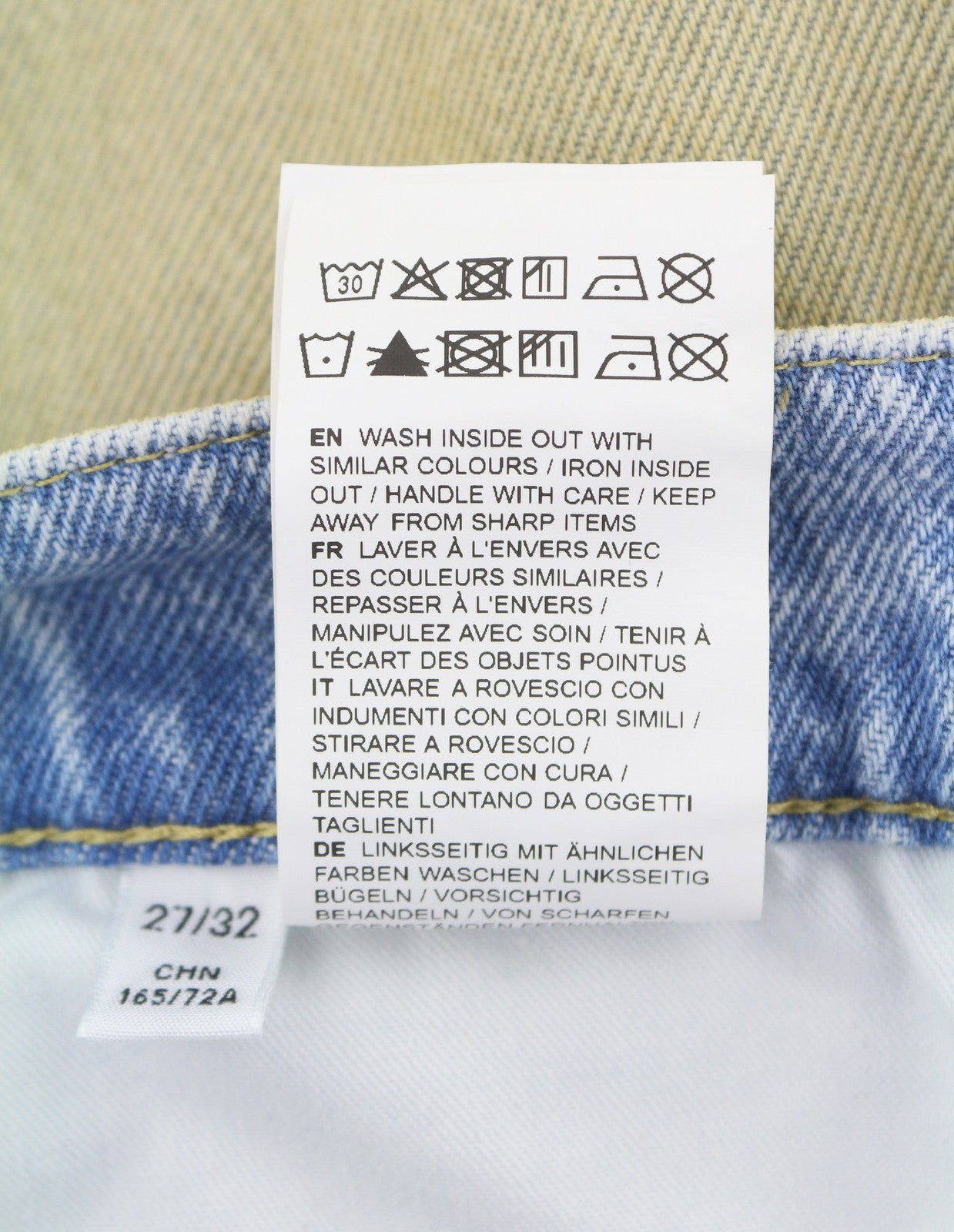 EYTYS Echo Bronze Unltra Baggy Fit Women Jeans W27/L32 Aged Look Unisex RRP370