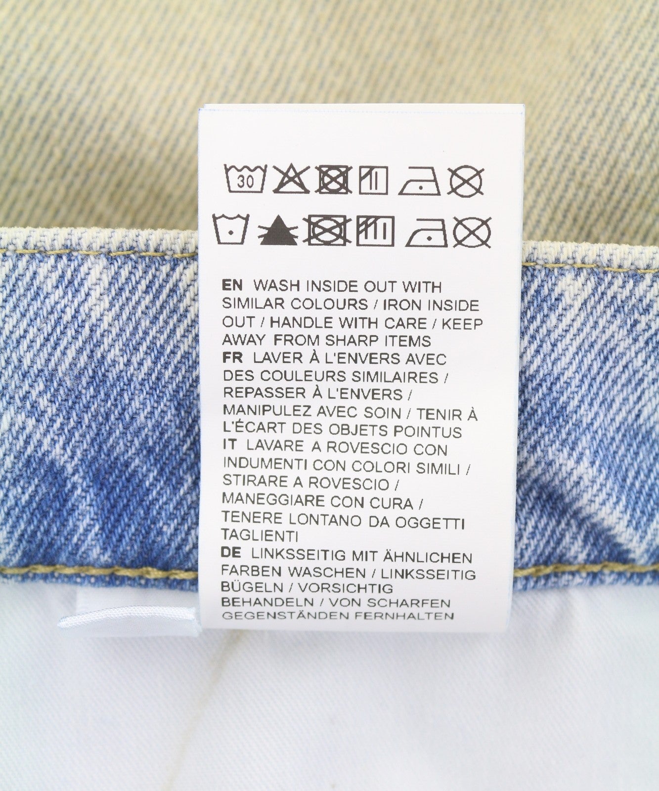 EYTYS Echo Bronze Unltra Baggy Fit Men Jeans W34/L32 Blue Aged Unisex RRP370