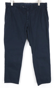 SUITSUPPLY Porto Novo Men Trousers UK40R Navy Cotton Stretch Lined Casual Chino