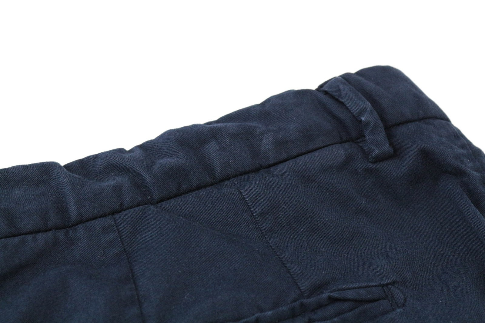 SUITSUPPLY Porto Novo Men Trousers UK40R Navy Cotton Stretch Lined Casual Chino