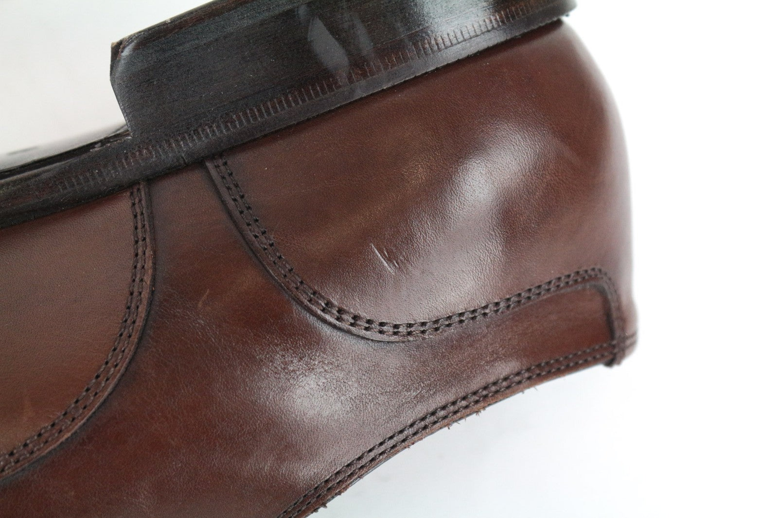 SUITSUPPLY Men Casual Shoes EU42 Brown Genuine Leather Laced Low-Top Classic