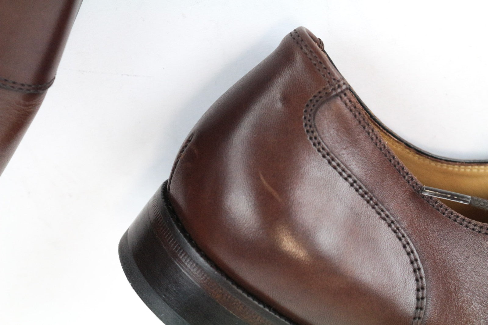 SUITSUPPLY Men Casual Shoes EU42 Brown Genuine Leather Laced Low-Top Classic