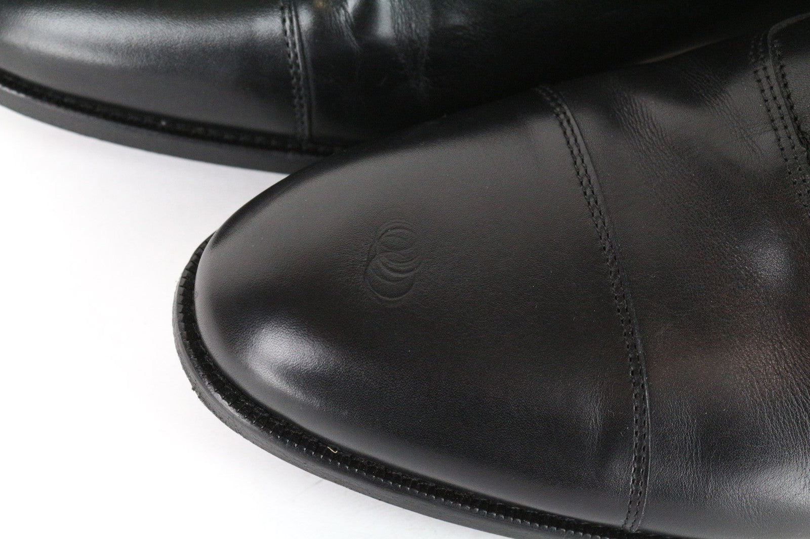 SUITSUPPLY Men Casual Shoes EU46 Black Genuine Leather Laced Low-Top Formal