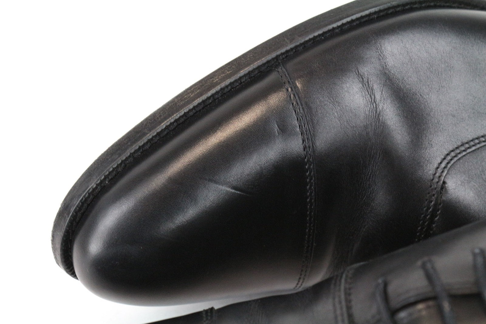 SUITSUPPLY Men Casual Shoes EU46 Black Genuine Leather Laced Low-Top Formal