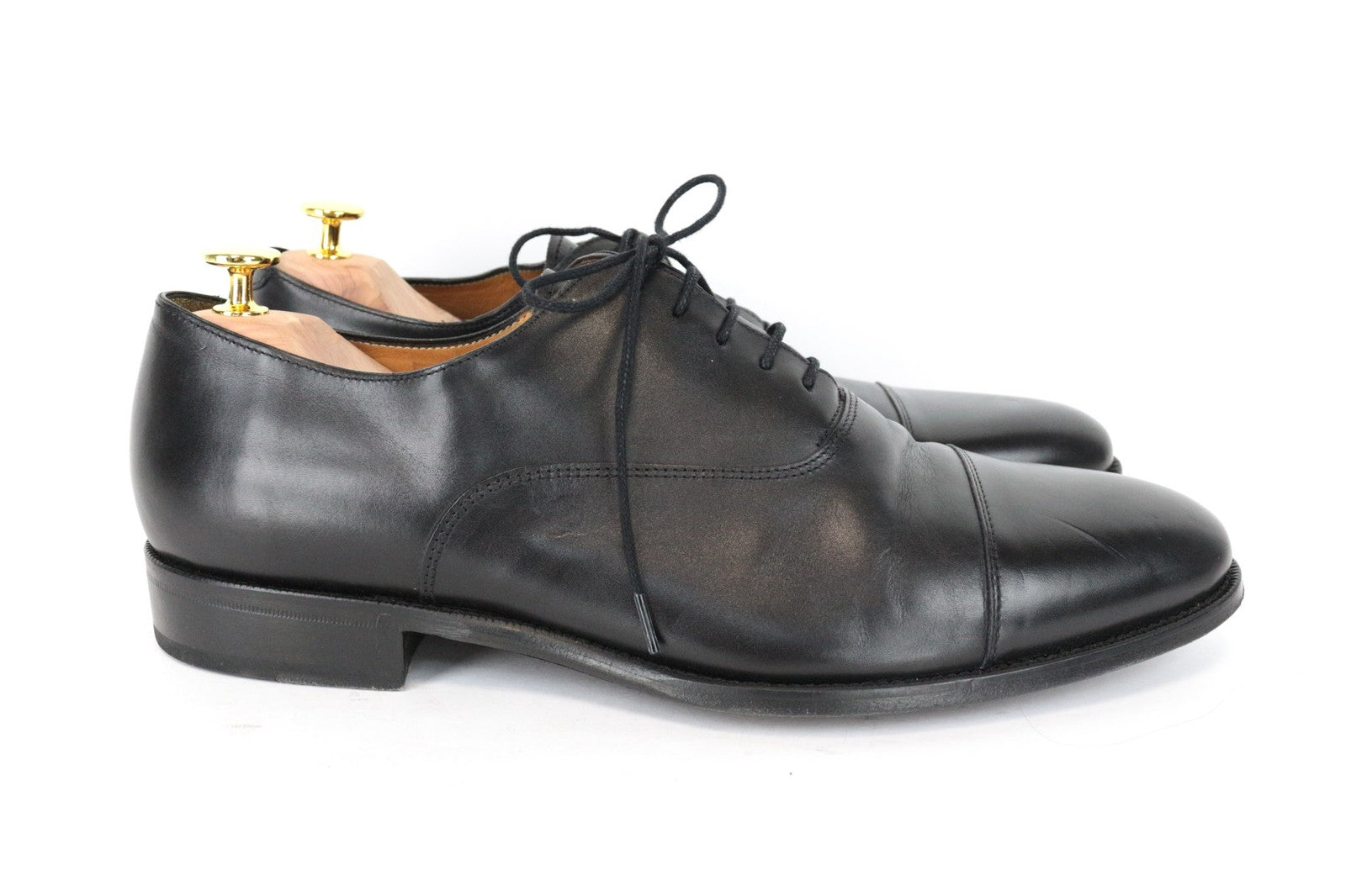 SUITSUPPLY Men Casual Shoes EU46 Black Genuine Leather Laced Low-Top Formal