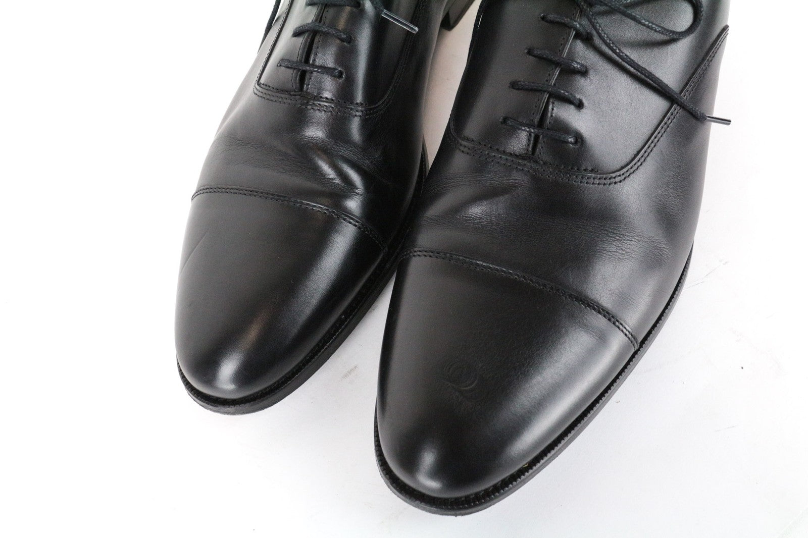 SUITSUPPLY Men Casual Shoes EU46 Black Genuine Leather Laced Low-Top Formal