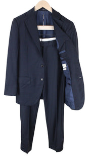 SUITSUPPLY Lazio Men Suit UK36R Slim Pure Wool Super 110's Navy Blue 2 Piece