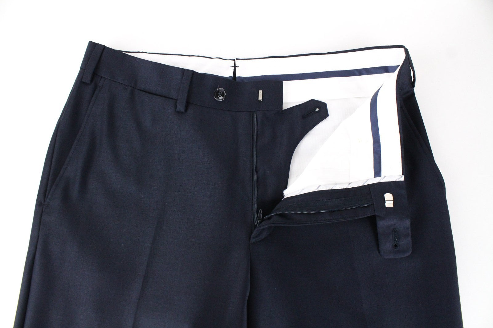SUITSUPPLY Lazio Men Suit UK36R Slim Pure Wool Super 110's Navy Blue 2 Piece