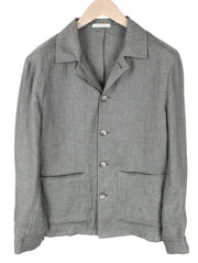 SUITSUPPLY Walter Men Suit UK40R Single-Breasted Casual Pure Linen Green 2 Piece