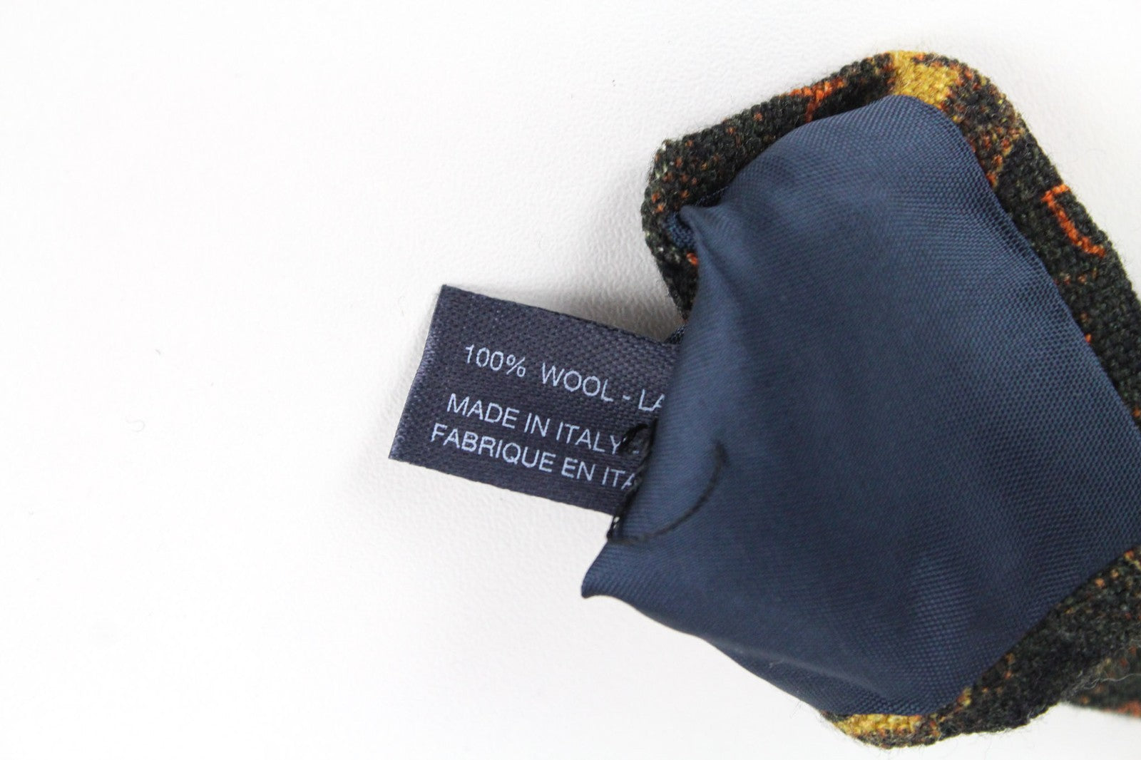 SUITSUPPLY Men Tie ~150 x 8 cm Dark Green Pure Wool Pointed-End Classic Patterns