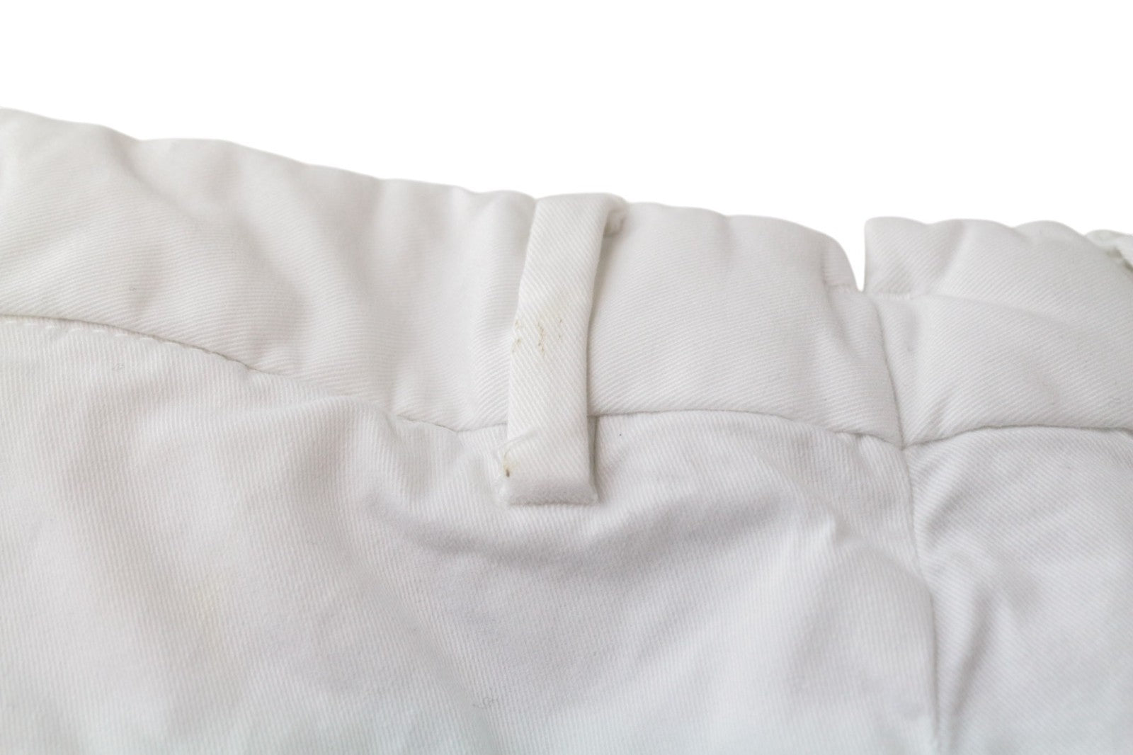SUITSUPPLY Men Trousers UK42 White Slim Cut Chino Stretch Classic Cotton Blend