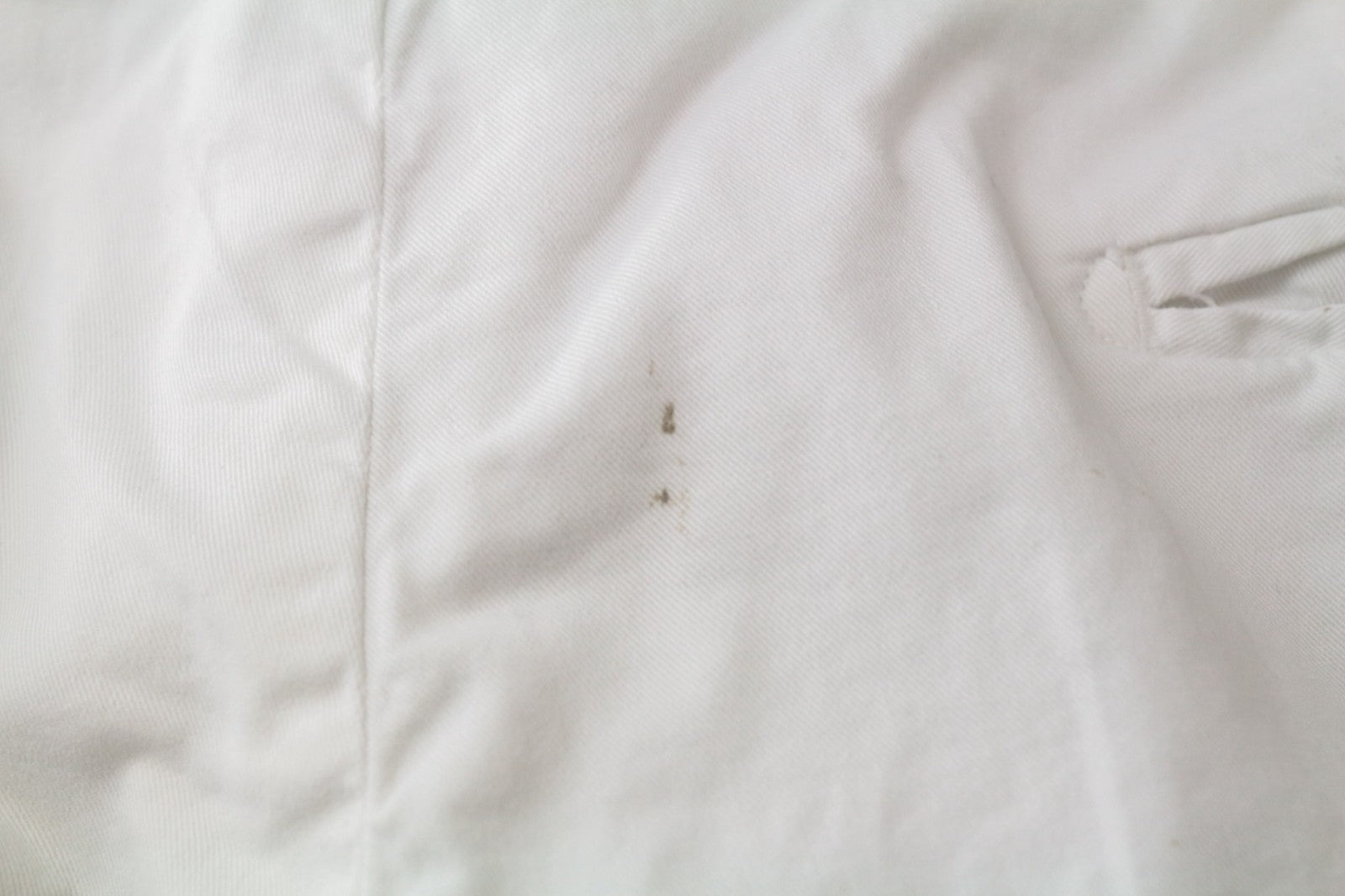 SUITSUPPLY Men Trousers UK42 White Slim Cut Chino Stretch Classic Cotton Blend
