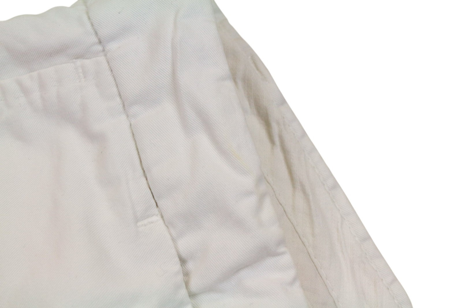 SUITSUPPLY Men Trousers UK42 White Slim Cut Chino Stretch Classic Cotton Blend