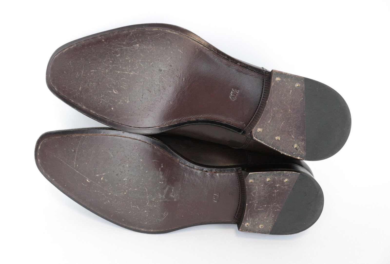 SUITSUPPLY Men Casual Shoes EU41.5 Brown Low-Top Genuine Leather Laced Classic