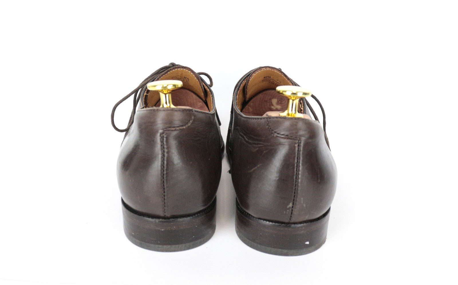 SUITSUPPLY Men Casual Shoes EU41.5 Brown Low-Top Genuine Leather Laced Classic
