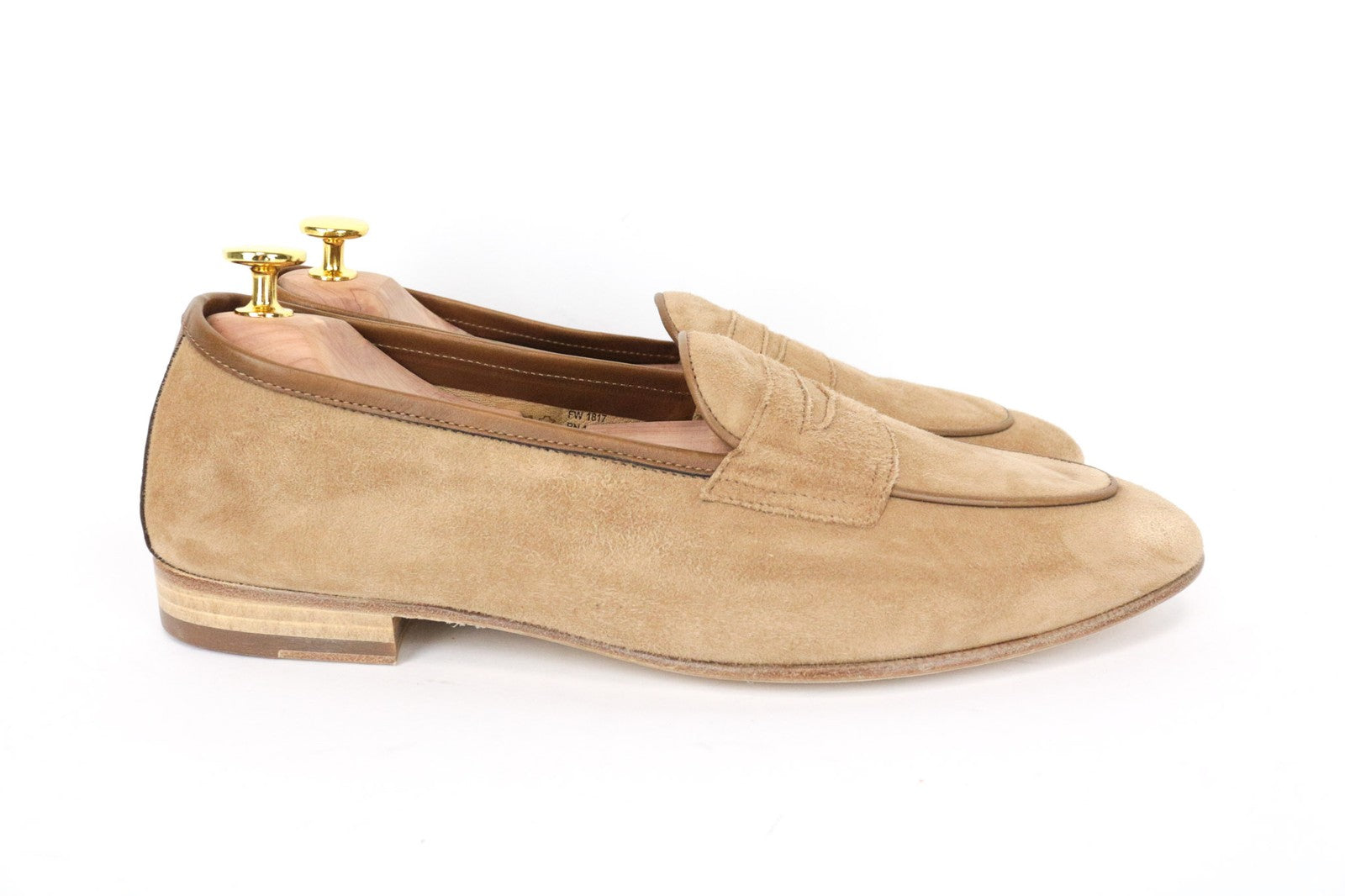 SUITSUPPLY Men Casual Shoes EU43 Brown Suede Slip On Low-Top Loafers UK9