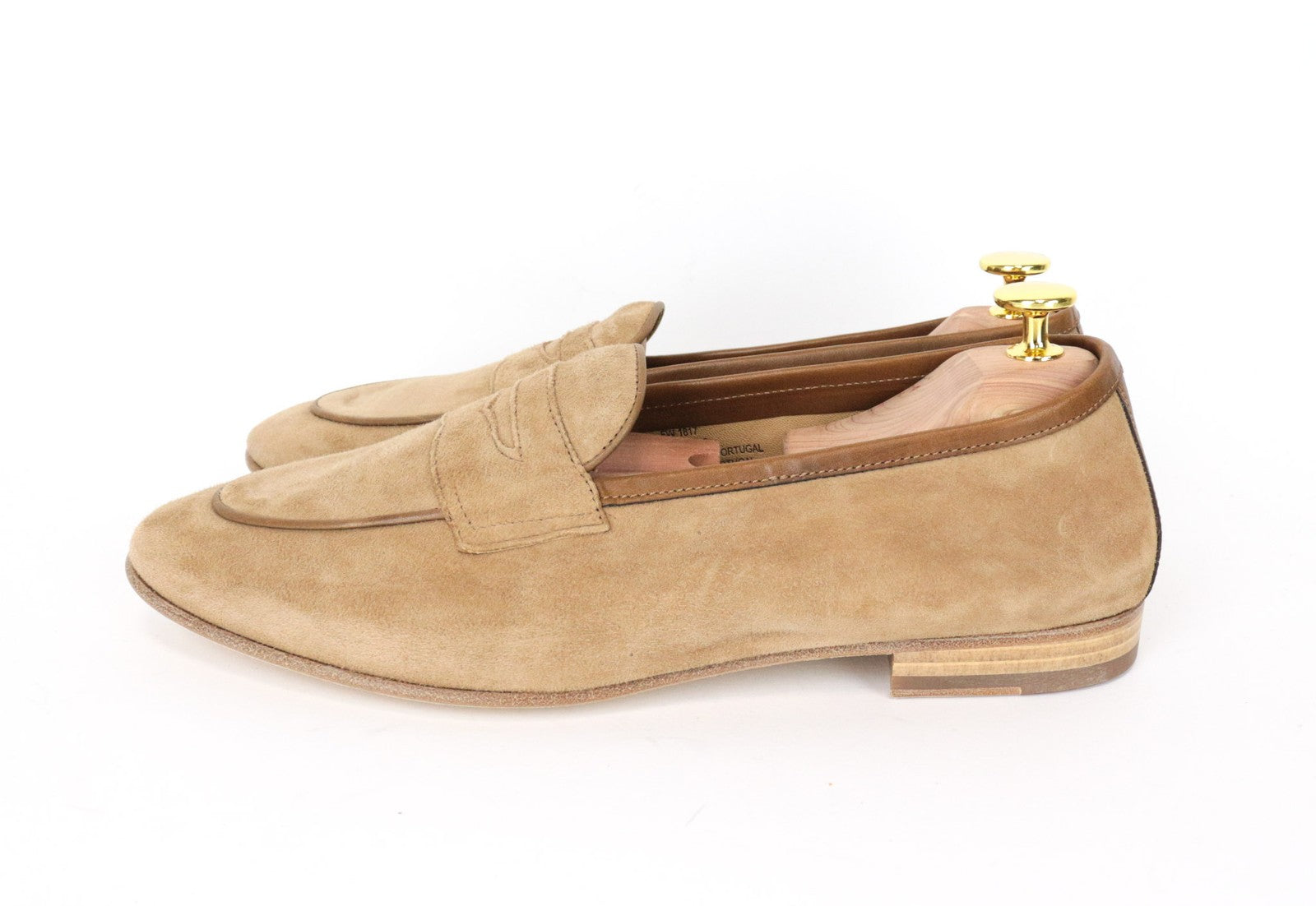 SUITSUPPLY Men Casual Shoes EU43 Brown Suede Slip On Low-Top Loafers UK9