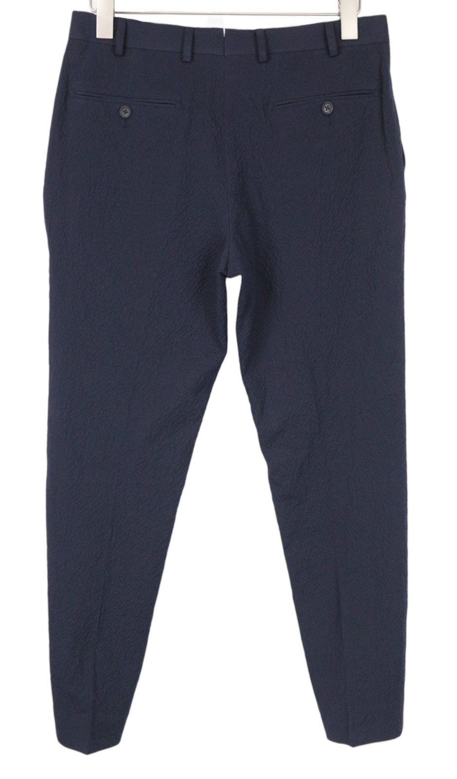 SUITSUPPLY Havana Patch Men Suit UK38R Navy 2-Piece Slim Cotton Stretch Formal