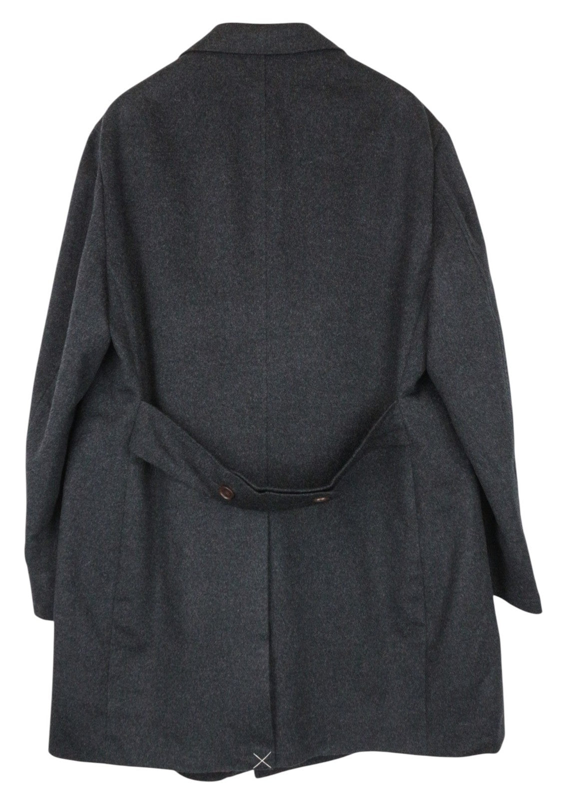 SUITSUPPLY Bleecker Men Coat UK52S Dark Grey Two-Row Wool Mid-Length Classic