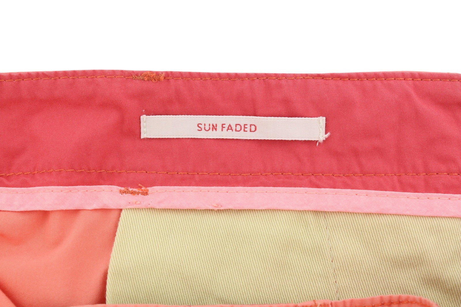 SCOTCH & SODA Men Shorts W36 Orange Peach Zip Fly Casual Chino
