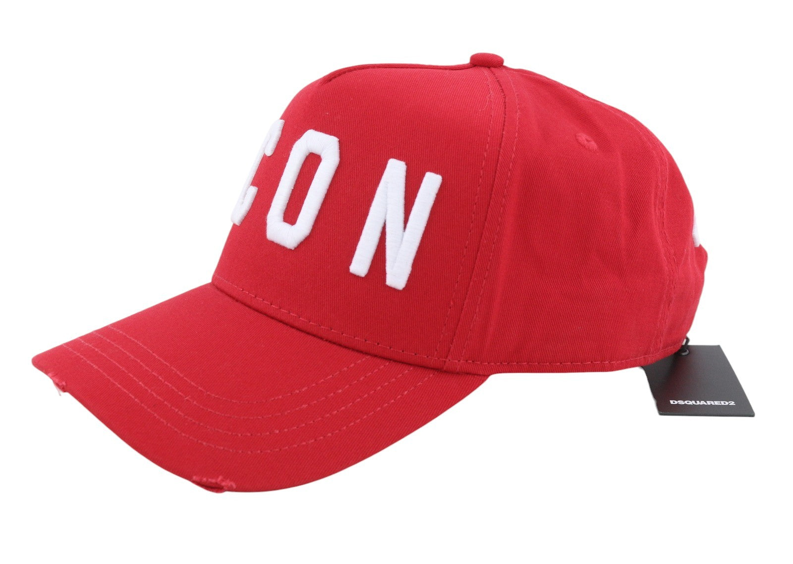 DSQUARED2 Men Cap OS Red Embroidered Logo Baseball Unisex