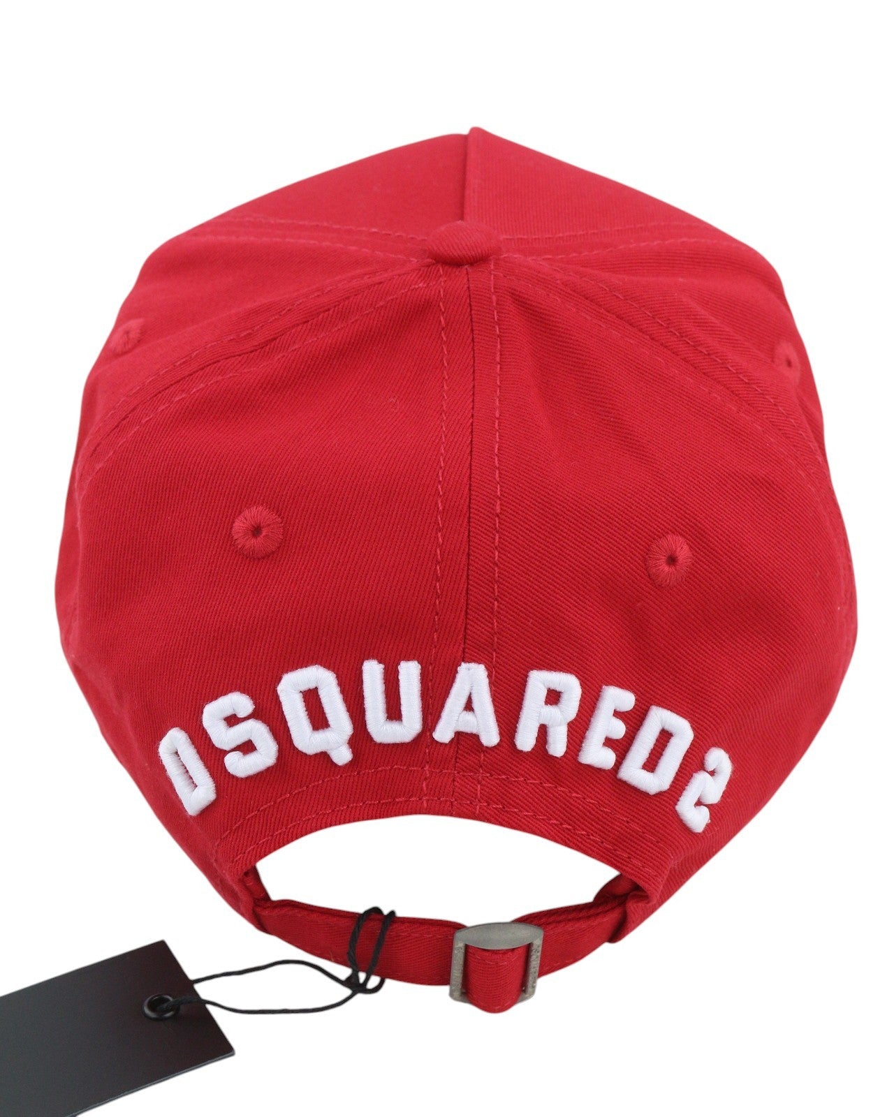 DSQUARED2 Men Cap OS Red Embroidered Logo Baseball Unisex