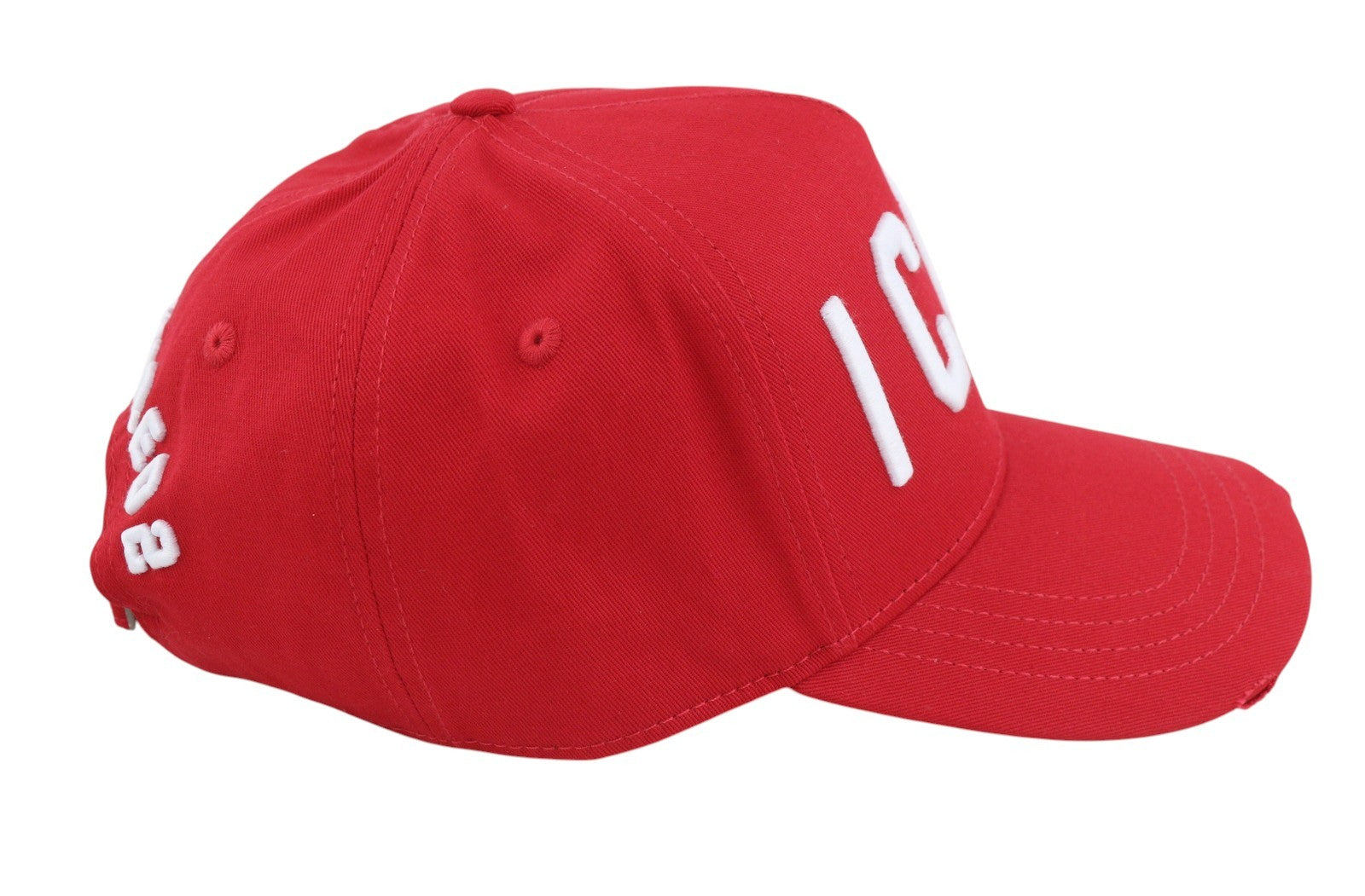 DSQUARED2 Men Cap OS Red Embroidered Logo Baseball Unisex